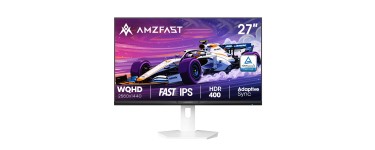 Amazon: Ecran PC 27" Amzfast AMZG27F6Q - 200Hz, QHD, Fast IPS, 1ms à 136,99€ (au lieu de 145€)