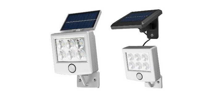 LIDL: Projecteur solaire à LED LIVARNO - 150 lm, détecteur de mouvement à 6,99€ (au lieu de 9,99€)