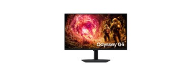 Amazon: Écran PC 27" Samsung Odyssey G5 G50F - QHD, 180Hz à 149€ (au lieu de 172,60€)