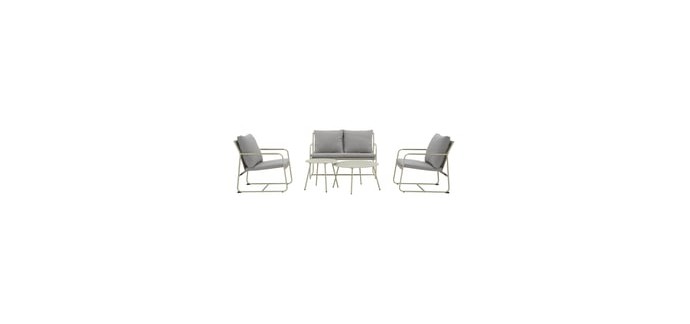 Conforama: Salon de jardin 5 pièces ITHACA à 153,88€ (au lieu de 379,99€)