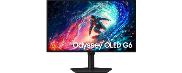 Fnac: Ecran PC 27" Samsung Odyssey G6 LS27HG612SUXEN - OLED, 240Hz à 379,99€ (au lieu de 409,99€)