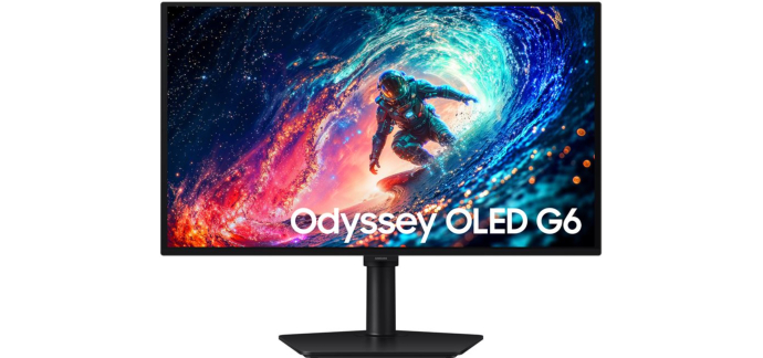 Fnac: Ecran PC 27" Samsung Odyssey G6 LS27HG612SUXEN - OLED, 240Hz à 379,99€ (au lieu de 409,99€)