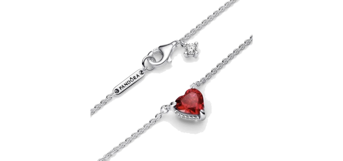 Pandora: Collier Halo Cœur Scintillant à 25,5€ (au lieu de 85€)