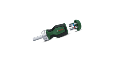 Amazon: Tournevis court à cliquet Bosch avec 6 embouts à 9,77€ (au lieu de 12,09€)