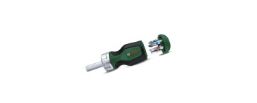 Amazon: Tournevis court à cliquet Bosch avec 6 embouts à 9,77€ (au lieu de 12,09€)