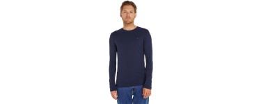Amazon: T-Shirt Manches Longues Tommy Jeans TJM Original - Bleu, XS-XXL à 13€