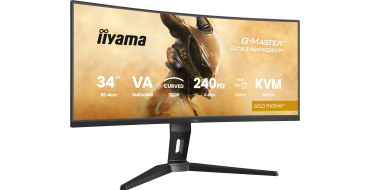 Amazon: Écran PC 34" iiyama G-Master GCB3486WQSCP-B1 Gold Phoenix - UWQHD, 240 Hz, incurvé 1500R à 299,99€