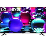 Amazon: TV 65" LG 65UA73 UHD AI 2025 - 65'' (164cm), 4K UHD, HDR10, webOS 25 à 419€ (au lieu de 649€)