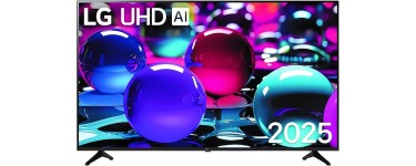 Amazon: TV 65" LG 65UA73 UHD AI 2025 - 65'' (164cm), 4K UHD, HDR10, webOS 25 à 419€ (au lieu de 649€)