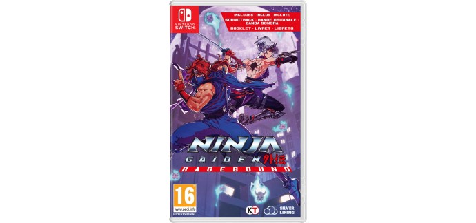 Amazon: Ninja Gaiden Ragebound sur Nintendo Switch à 24,99€ (au lieu de 39,99€)