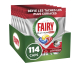 Amazon: Tablettes Lave-vaisselle Fairy Platinum Plus Tout-en-1 - 114 Tablettes, 19x6 à 17,42€ (au lieu de 33