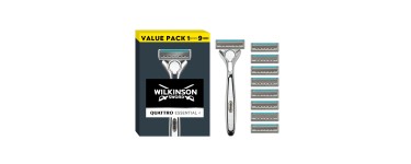 Amazon: Rasoir Wilkinson Sword Quattro Titanium Sensitive + 8 recharges à 12,53€ (au lieu de 19,95€)