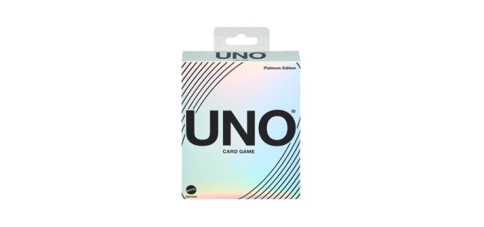 JouéClub: Jeu de Cartes Uno Édition Platinium à 6€ (au lieu de 13,99€)