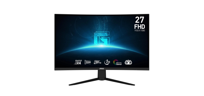 Amazon: Écran PC incurvé 27" MSI G27C3F - FHD, 180 Hz, 1 ms à 109,99€ (au lieu de 176,29€)