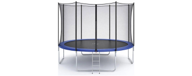 Cdiscount: Trampoline Kangui XXL - Bleu, Ø 426-430 cm, avec filet de sécurité et échelle à 169,99€