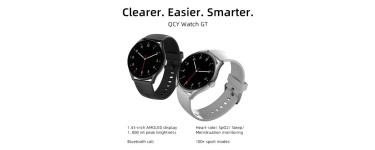 JoyBuy: QCY montre GT - noir à 12,99€ (au lieu de 24,32€)