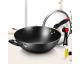 JoyBuy: COOKER KING Poêle wok acier carbone 30 cm avec couvercle verre à 19,99€ (au lieu de 49,99€)