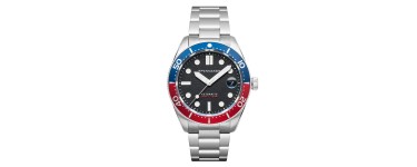 Amazon: Montre plongée Spinnaker Mid Croft automatique Pepsi 40 mm à 207,95€