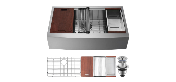 Amazon: Évier de cuisine Vevor en Acier Inoxydable - 91 x 56 x 23 cm à 163,90€ (au lieu de 293,99€)
