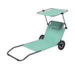 LIDL: CRIVIT Chaise de plage à roulettes - 5 positions, pare-soleil à 24,99€ (au lieu de 41,99€)