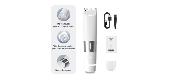 JoyBuy: Rasoir électrique Enchen A3 2-en-1 double tête à 7,89€ (au lieu de 19,9€)