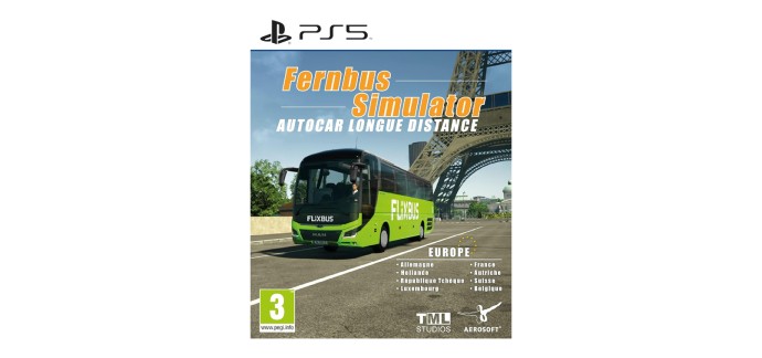 Amazon: Fernbus Simulator (PS5) à 24,99€ (au lieu de 39,99€)