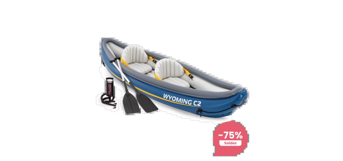 Intex: Set kayak gonflable Wyoming C2 à 43,75€ (au lieu de 175€)