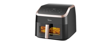 JoyBuy: Midea Friteuse sans huile 8,5 L, hublot transparent, 8-en-1 - lave-vaisselle à 49,98€