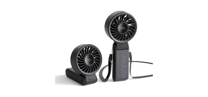 JoyBuy: JISULIFE Life 7 Ventilateur portable 3-en-1 avec affichage LED à 19,9€ (au lieu de 28,99€)