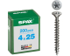 Amazon: Lot de 200 Vis Spax - Inox, Torx, 4 x 25 mm à 11,99€ (au lieu de 21,88€)