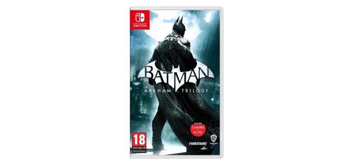 Fnac: Batman Arkham Trilogy (Switch) à 17,49€ (au lieu de 59,99€)