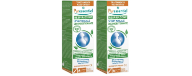 Amazon: Lot 2 Sprays nasal décongestionnant Puressentiel - huiles essentielles propolis et échinacée bio, 2x