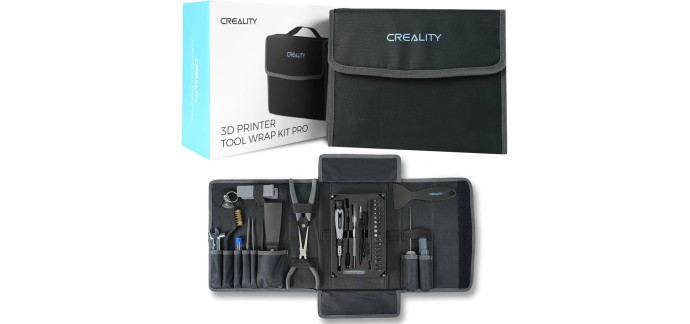 Amazon: Kit d'outils imprimante 3D Creality 74 pièces à 19,40€ (au lieu de 38,18€)