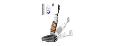 JoyBuy: Tineco Floor One Stretch S6 - Aspirateur eau et poussière, design plat 180°, profil bas 13 cm, auto-