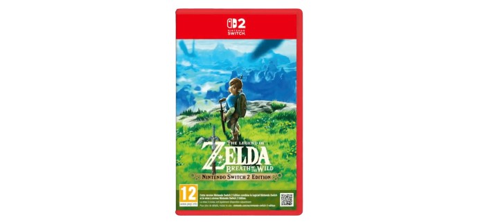 Amazon: Zelda Breath of the Wild (Switch 2) à 55,99€ (au lieu de 79,99€)