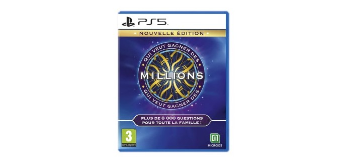Amazon: Qui veut gagner des millions (PS5) à 23,11€ (au lieu de 39,99€)