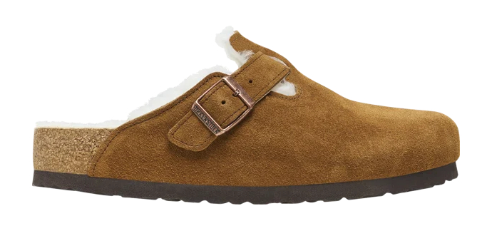 Kickz: Birkenstock Boston Shearling Suede Leather à 71,95€ (au lieu de 179,95€)