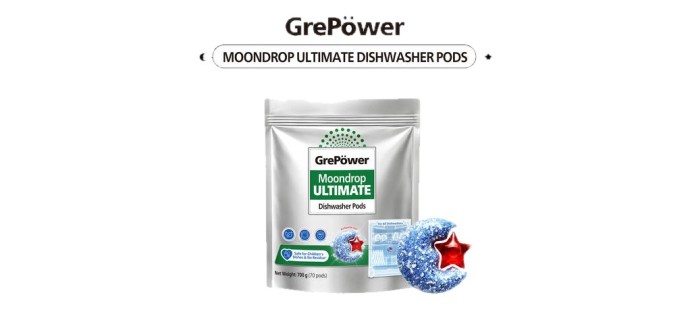 JoyBuy: GrePower Starry Night Tablettes Lave-Vaisselle 70 pcs à 5,98€ (au lieu de 8,99€)