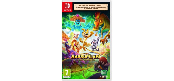 Amazon: Marsupilami Le Secret du Sarcophage sur Nintendo Switch à 13,47€ (au lieu de 25,84€)
