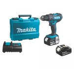 Screwfix: Perceuse visseuse à percussion Makita DHP482 18V LXT - 2 batteries 3Ah à 199,99€