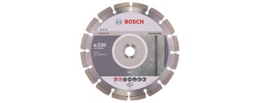 Screwfix: Disque diamant béton/pierre 230 x 22,23mm Bosch à 26,99€ (au lieu de 34,99€)