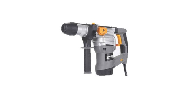 Screwfix: Perforateur SDS+ filaire Titan TTB810DRH 4,9kg 5J à 49,99€ (au lieu de 69,99€)