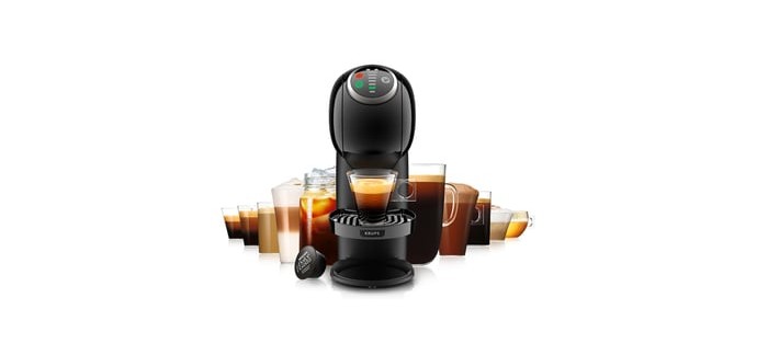 Conforama: Expresso portionné Dolce Gusto KRUPS GENIO S PLUS NOIR - 15 bar, multi-boissons à 79,99€