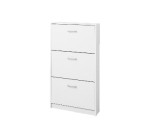 LIDL: Meuble à chaussures LIVARNO 3 abattants - Blanc perle, 58,5x17x105 cm à 34,99€ (au lieu de 49,99€)