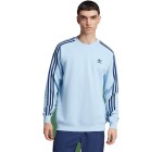 Kickz: Adidas Originals 3-Stripes Crew Sweatshirt Bleu à 25,95€ (au lieu de 64,95€)
