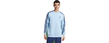 Kickz: Adidas Originals 3-Stripes Crew Sweatshirt Bleu à 25,95€ (au lieu de 64,95€)