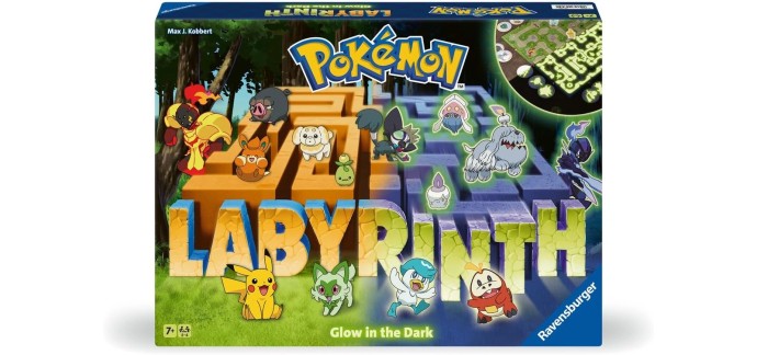 Amazon: Jeu de Société Labyrinth Pokémon Phosphorescent à 16€ (au lieu de 27,79€)