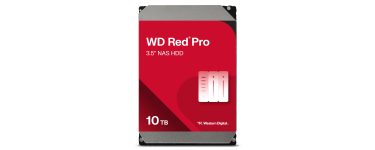 Amazon: Disque dur interne 3,5" Western Digital Red Pro NAS 10 To - 7200 RPM, CMR, 512 Mo cache à 239€