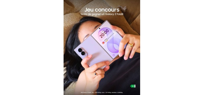 Samsung: 1 smartphone Galaxy Z Fold8 à gagner