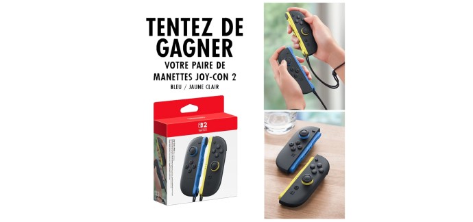 Micromania: 1 paire de Joy-Con 2 à gagner